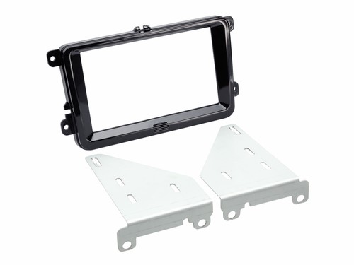 Car radio panel mounting frame