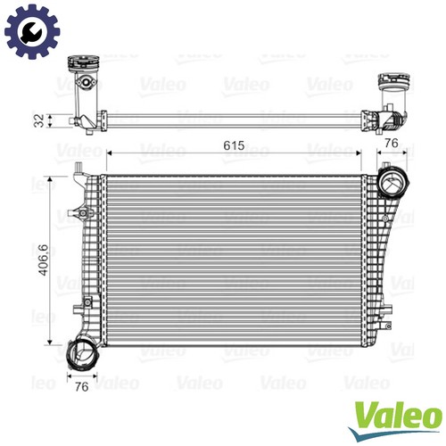 Charge air cooler 818675 for - charge,