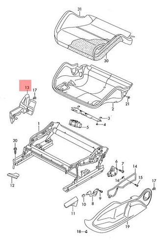 Genuine cover cap golf r32 - golf,